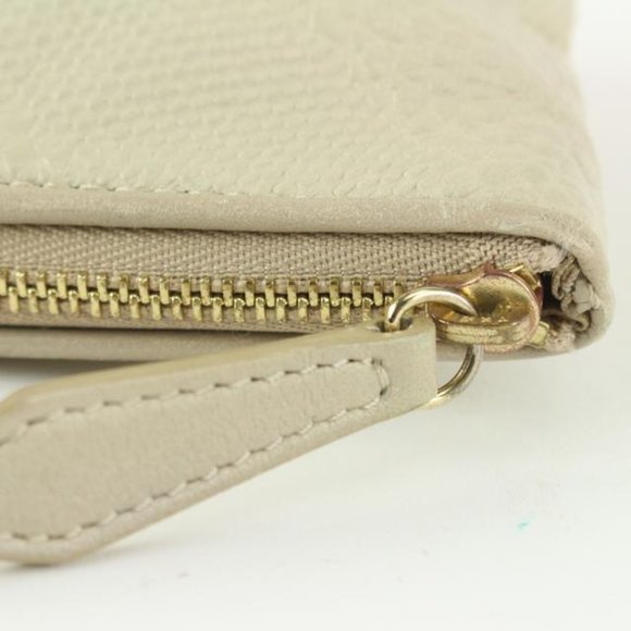 Burberry Ivory Check Embossed Toiletry Cosmetic Pouch 1220b46 - Picture 6 of 12